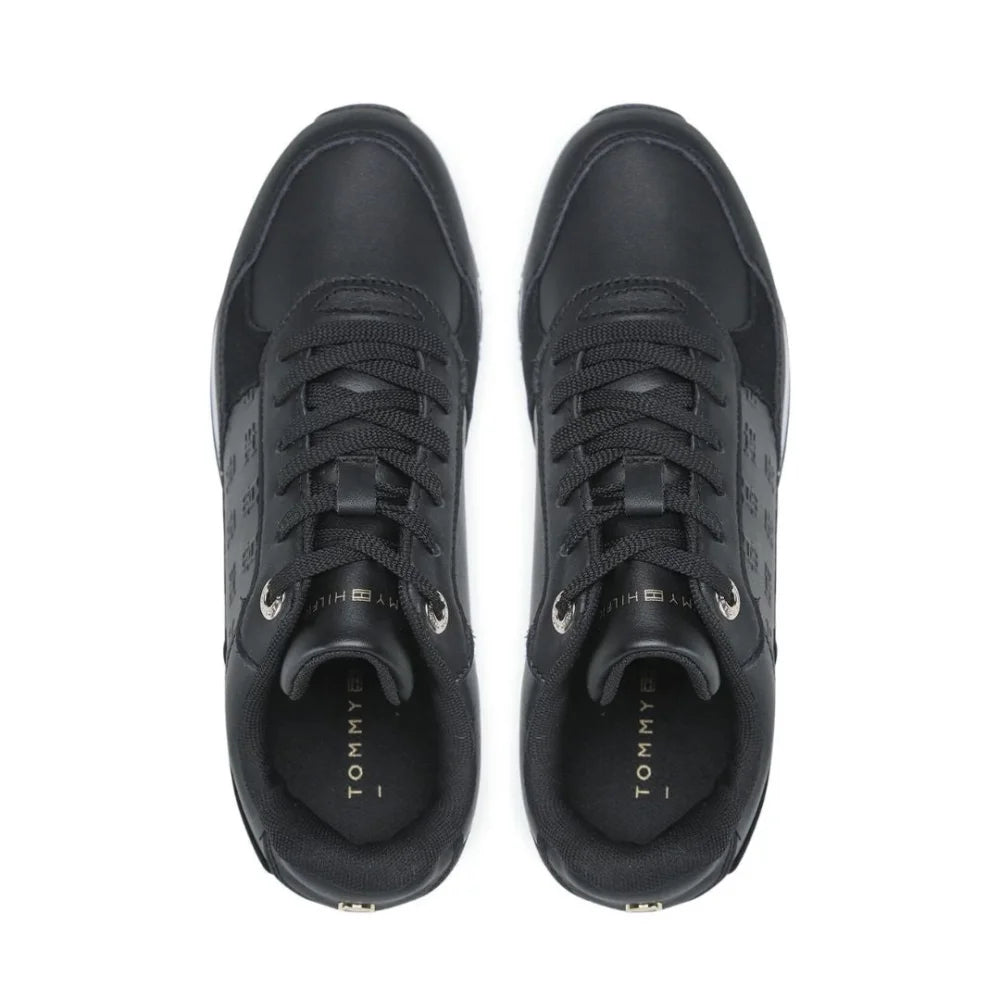 Tommy Hilfiger Metallic Monogram Emboss Sneaker FW0FW06784-BLK