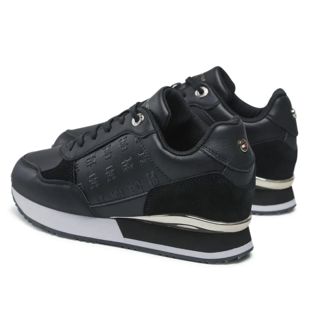 Tommy Hilfiger Metallic Monogram Emboss Sneaker FW0FW06784-BLK