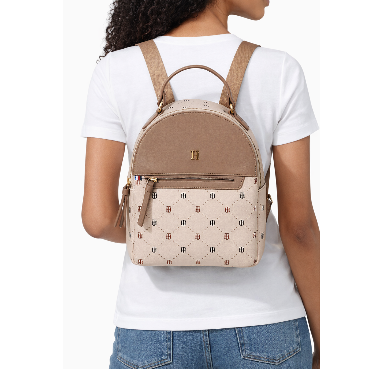 Tommy Hilfiger MOCHILA PARA MUJERES TH BACKPACK - BEG - Beige