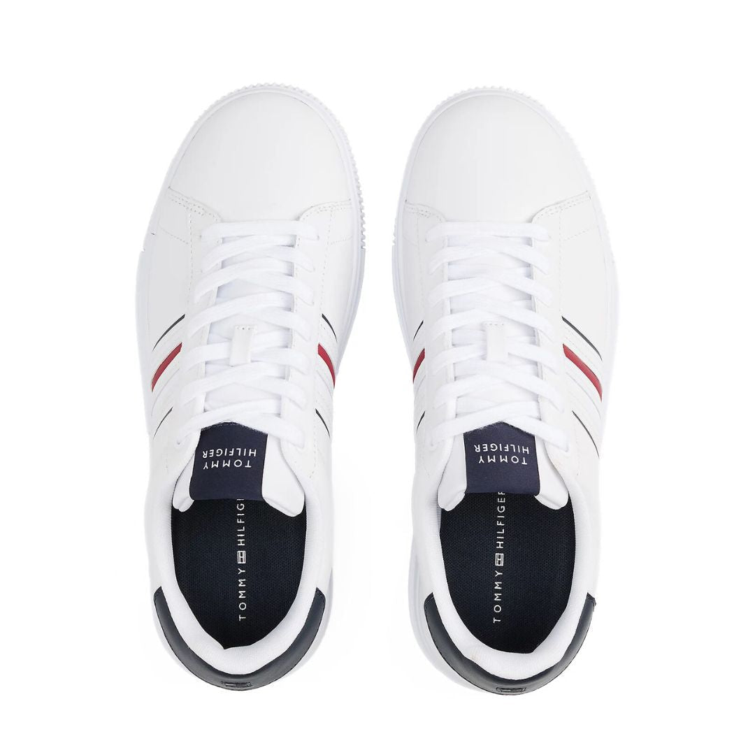 Tommy Hilfiger Modern Cupsole Stripes LTH Sneakers FM0FM05406-WHT