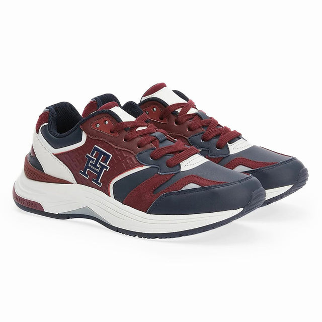 Tommy Hilfiger Modern Prep Mix Trainers Women FW0FW06765-NVYRED - Navy/ Red / 38