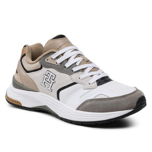 Tommy Hilfiger Modern Prep Sneaker Mix Men FM0FM04498-WHTBEG