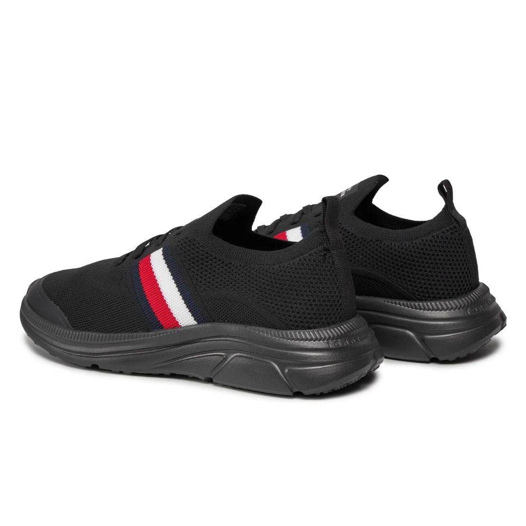 Tommy Hilfiger Modern Runner Knit Stripes Ess Sneakers FM0FM04798-BLK - Black / 45