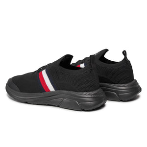 Tommy Hilfiger Modern Runner Knit Stripes Ess Sneakers FM0FM04798-BLK - Black / 45