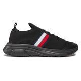 Tommy Hilfiger Modern Runner Knit Stripes Ess Sneakers FM0FM04798-BLK - Black / 45