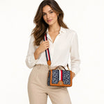Tommy Hilfiger Monogram Crossbody Bag - BLU - Blue