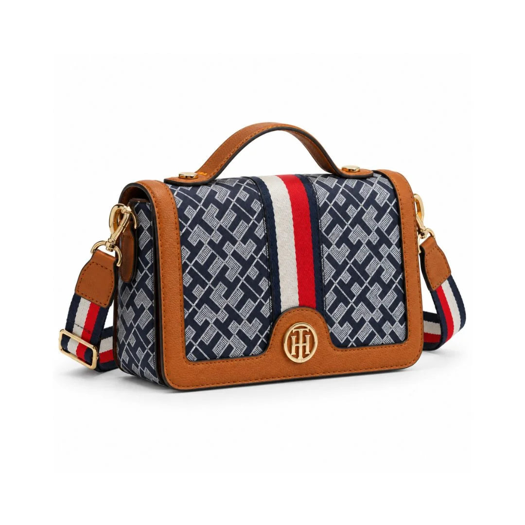 Tommy Hilfiger Monogram Crossbody Bag - BLU - Blue
