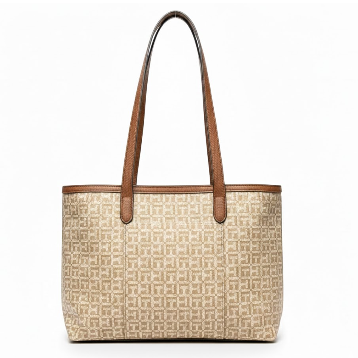 Tommy Hilfiger Monogram Jacquard Ruby Tote Bag Women - BEGBRN - Brown