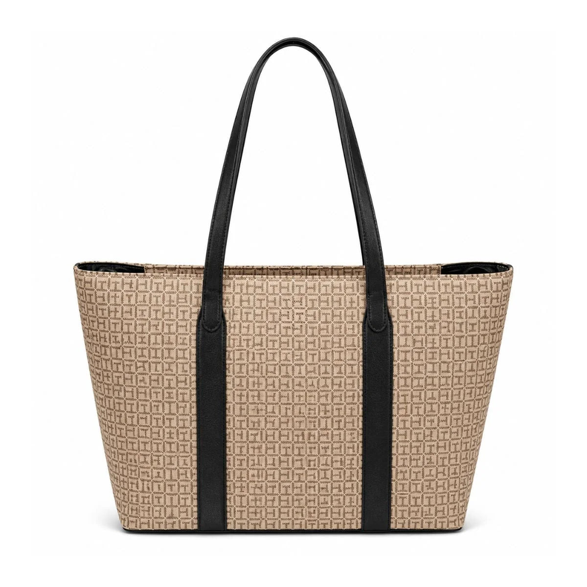 Tommy Hilfiger Monogram Print Tote Bag Handbag women - BEG - Beige