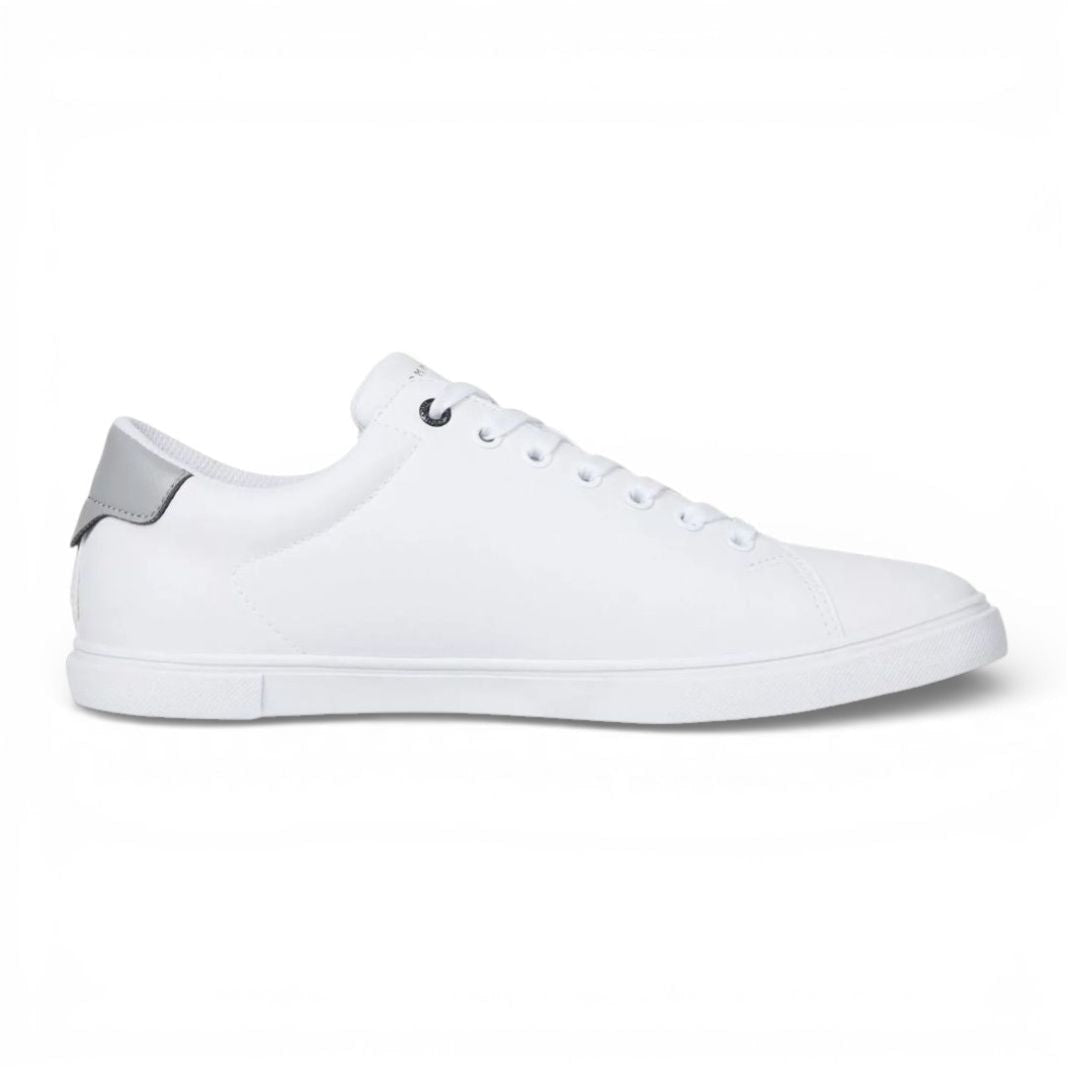 Tommy Hilfiger Monotype Logo Leather Sneakers Men - WHT