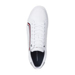 Tommy Hilfiger Monotype Logo Leather Sneakers Men - WHT