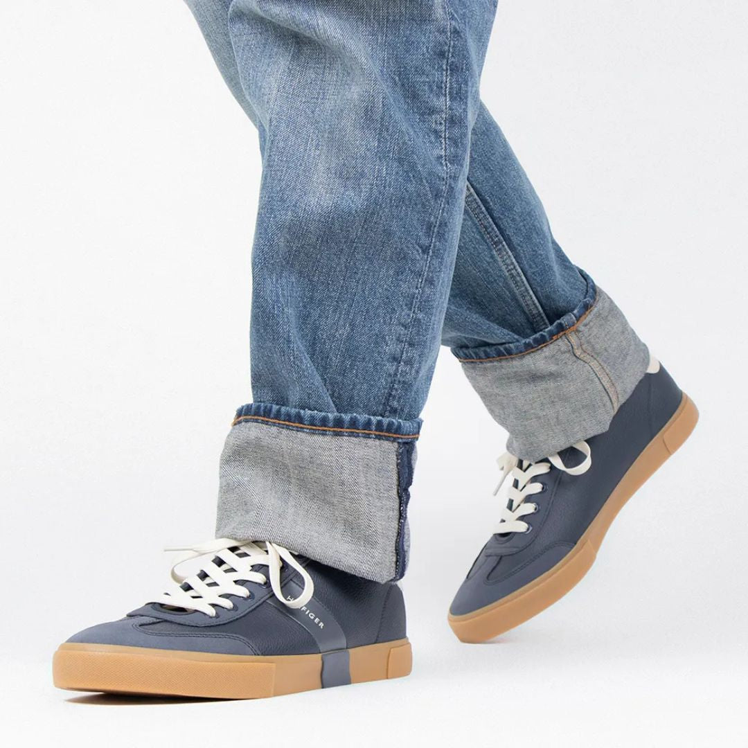 Tommy Hilfiger Pandora 2 Leather Sneakers Men - NVYBRN