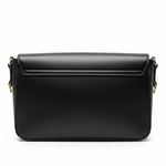 Tommy Hilfiger Pebbled Flap Crossbody Bag - BLK - Black