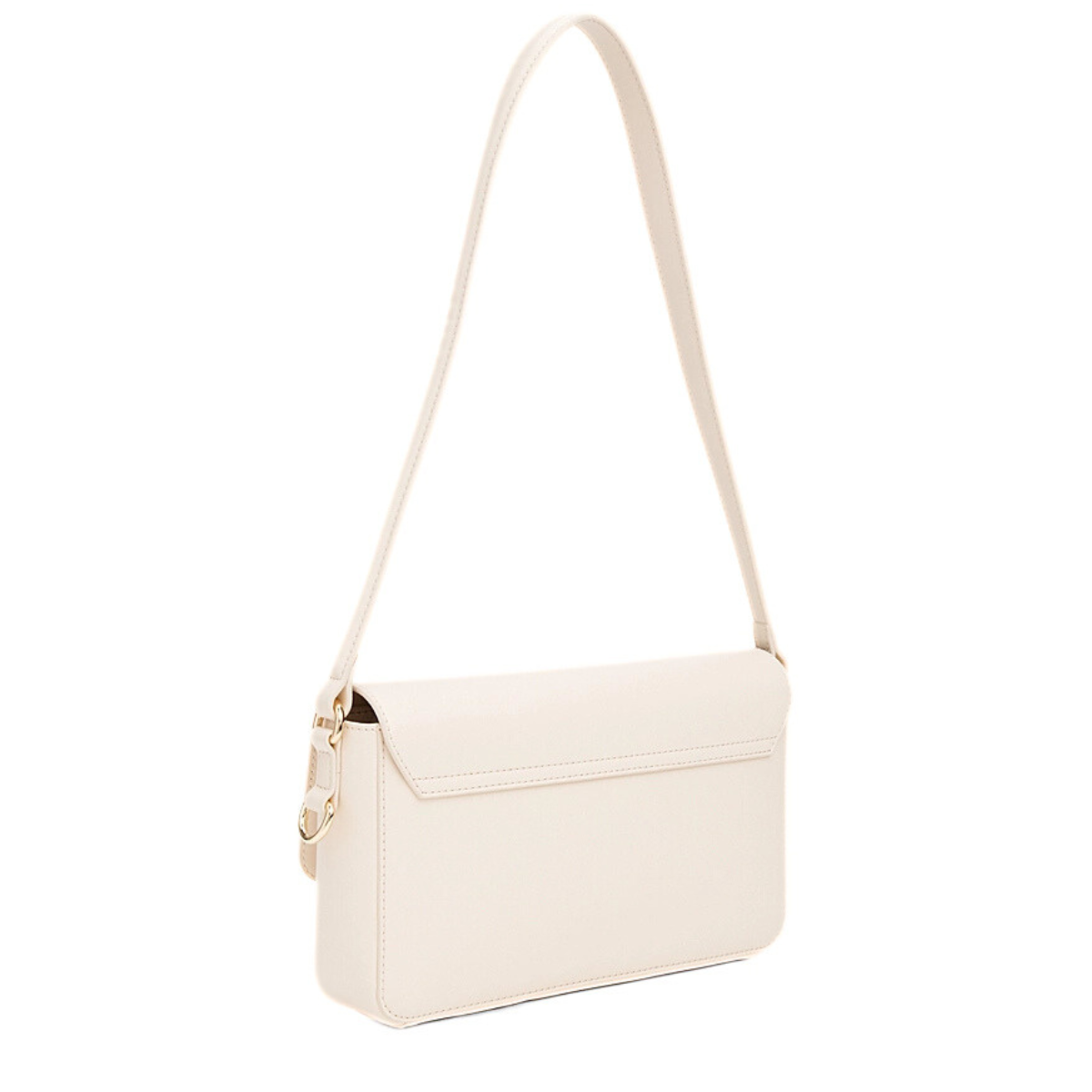 Tommy Hilfiger Pebbled Flap Crossbody Bag - CRM - Cream