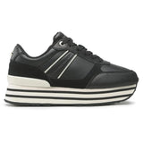 Tommy Hilfiger Platform Stripes Trainers Women’s - BLK - Black / 37 / M