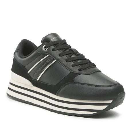 Tommy Hilfiger Platform Stripes Trainers Women’s - BLK