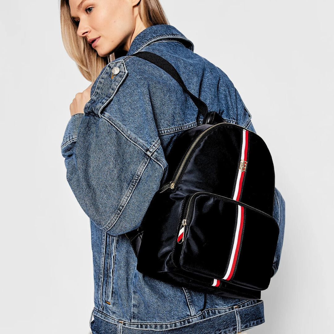 Tommy Hilfiger Poppy Backpack Corp AW0AW11338-BLK - Black