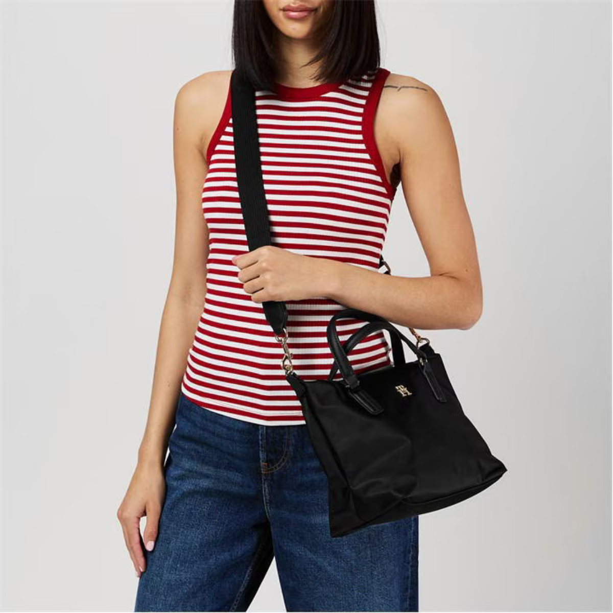 Tommy Hilfiger Poppy Small Shoulder Bag - BLK - Black