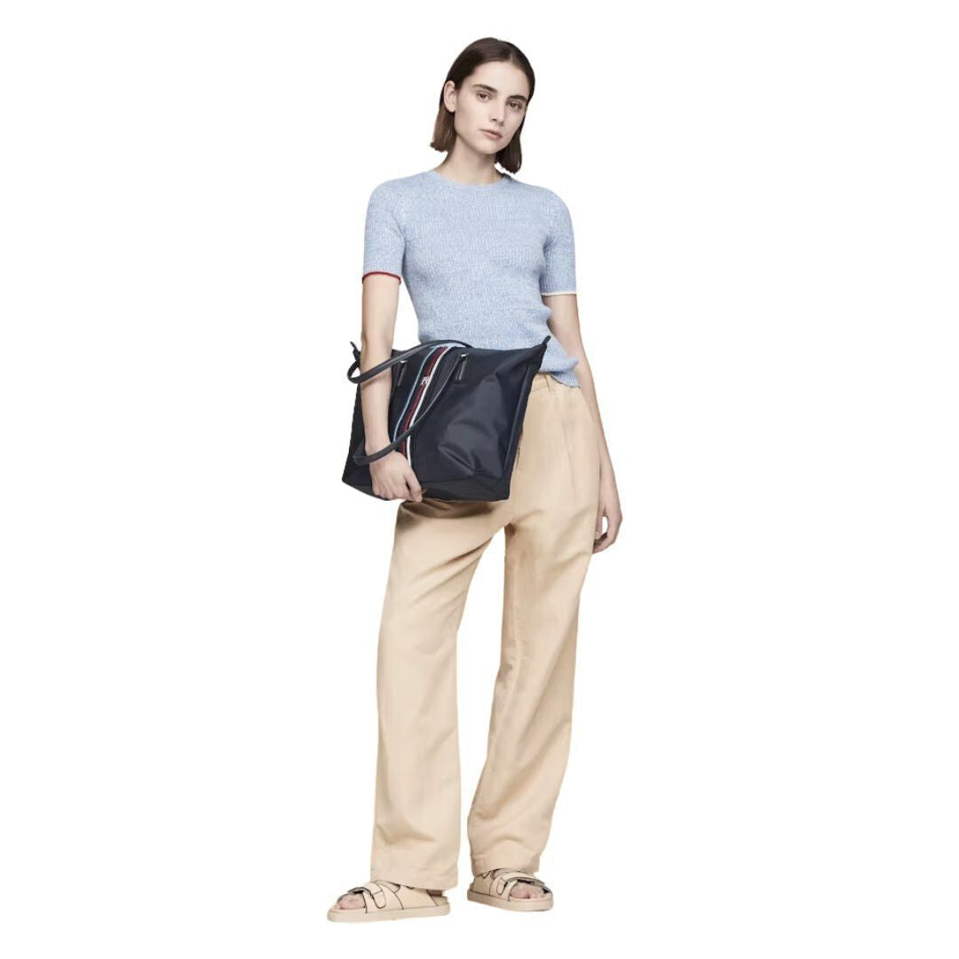 Tommy Hilfiger Poppy Tote Corp handbag AW0AW15981-BLK - Black