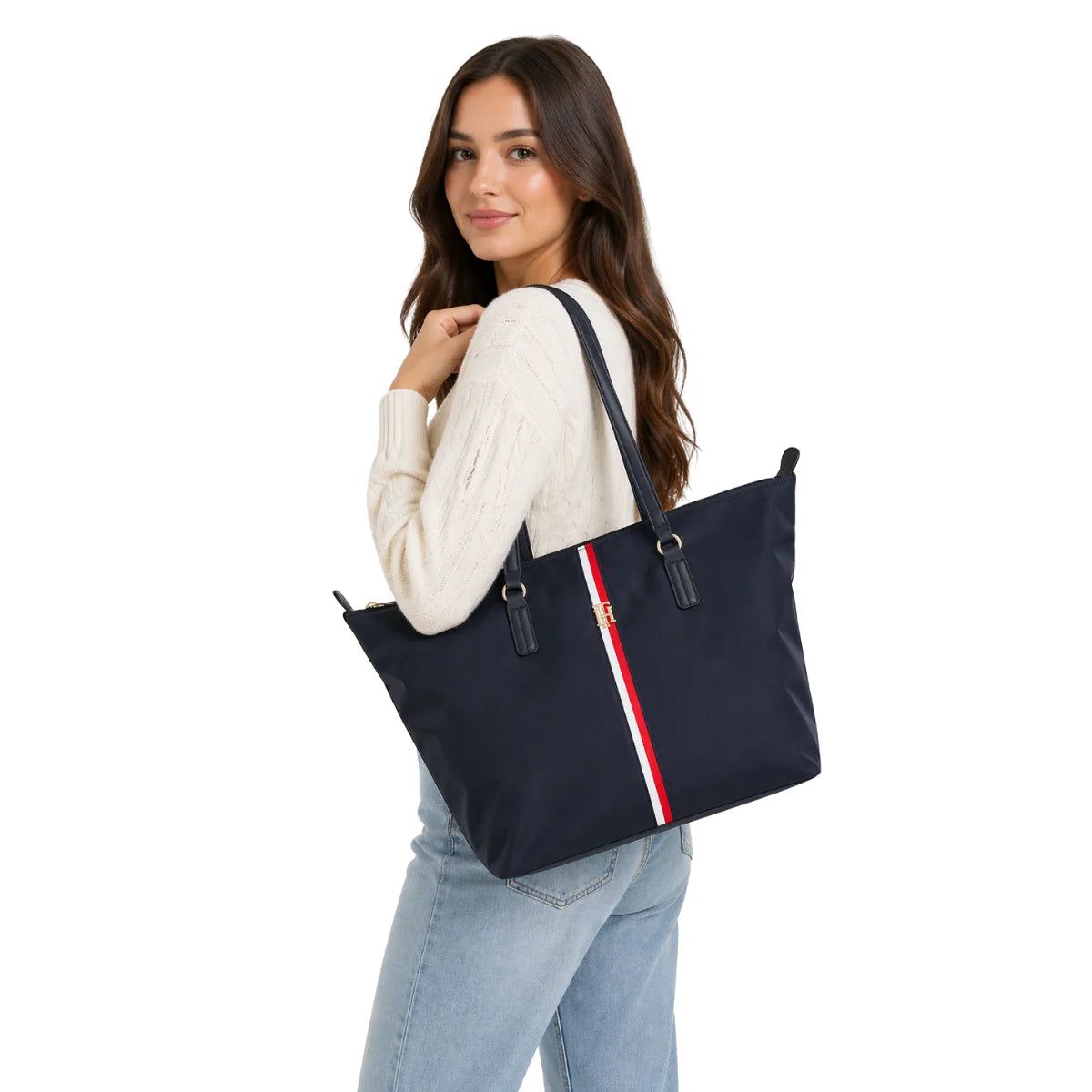 Tommy Hilfiger Poppy Tote Handbag Women - NVY - Dark Navy