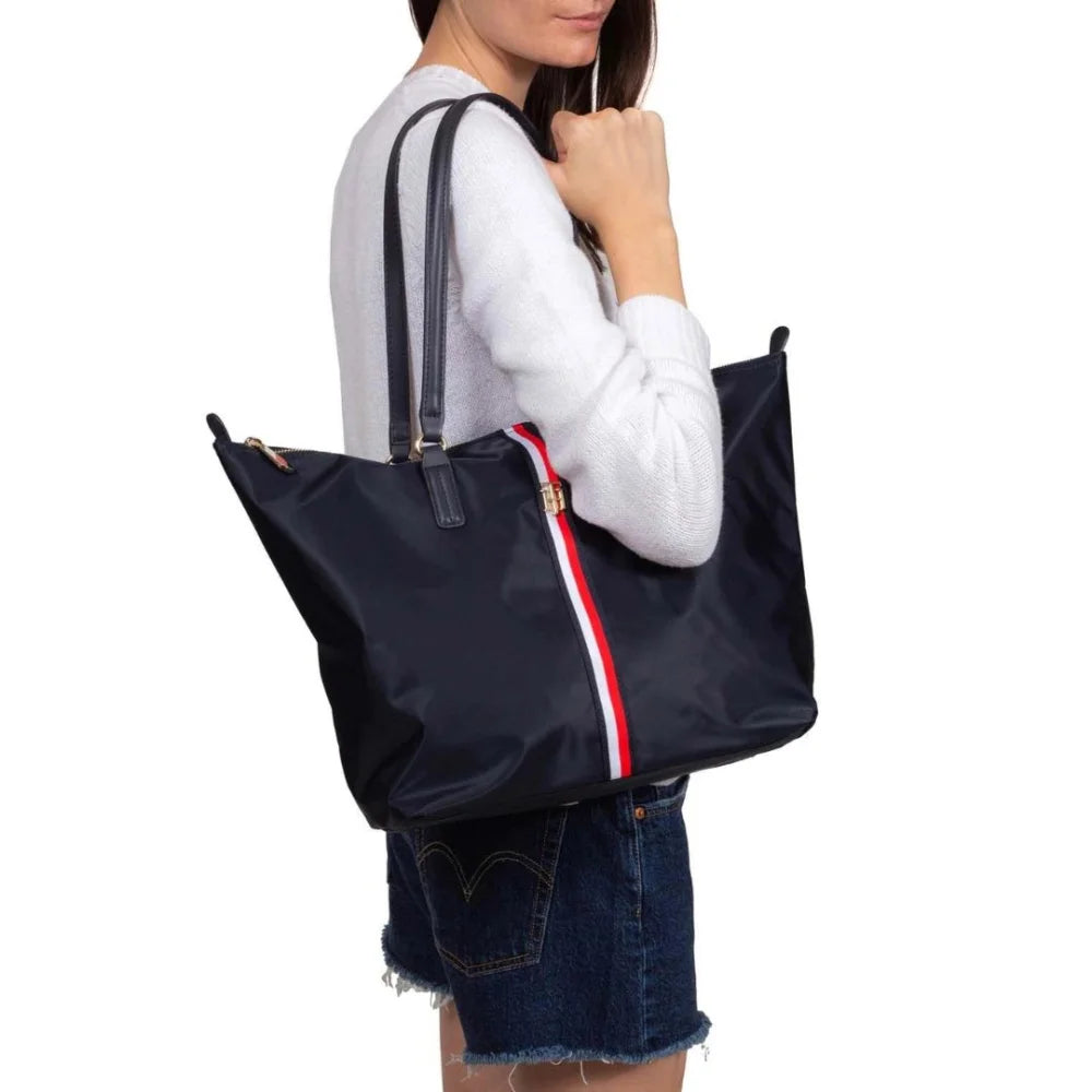 Tommy Hilfiger Poppy Tote Handbag Women - Dark Navy - Bags