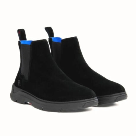 Tommy Hilfiger Premium Suede Hybrid Chelsea Boots Men - BLK