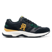 Tommy Hilfiger Prep Sneaker Leather Varsity FMOFM04285 - NVYYLW - Navy-Yellow / 41 / D - Medium