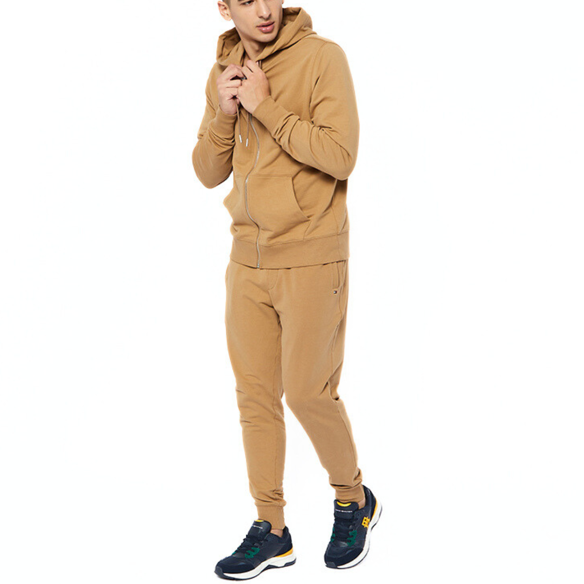 Tommy Hilfiger Prep Sneaker Leather Varsity FMOFM04285 - NVYYLW