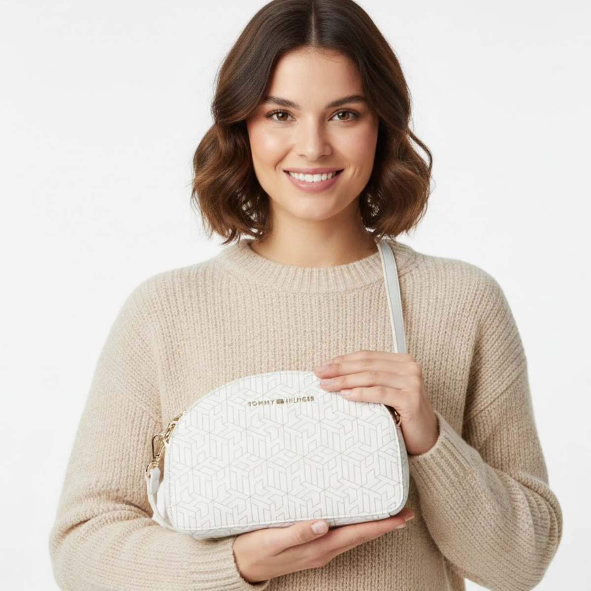 Tommy Hilfiger Pu Sling Small Shoulder Bag women - WHT - White