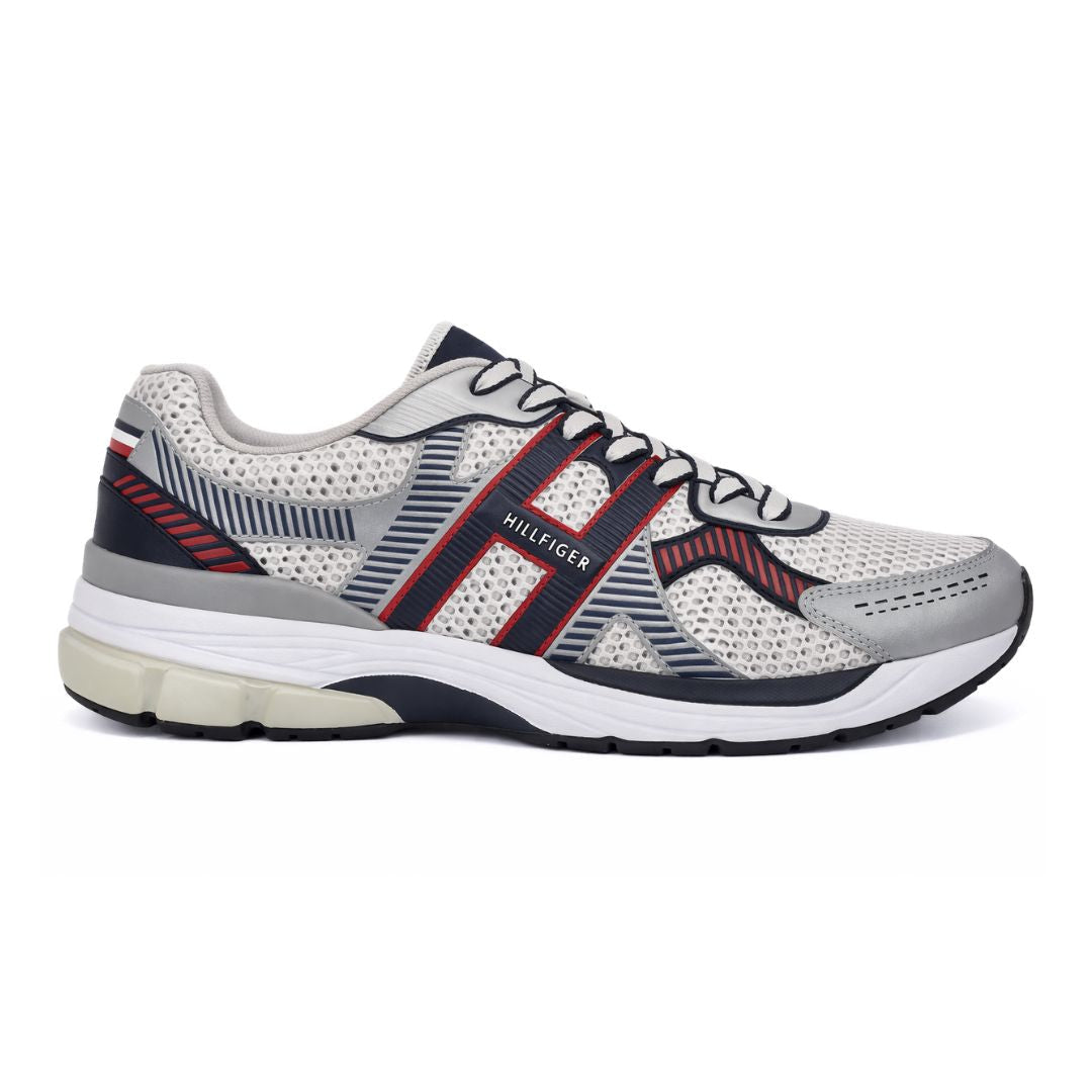 Tommy Hilfiger Pug Lace-Up Sneakers Men - SLV - Silver / 40