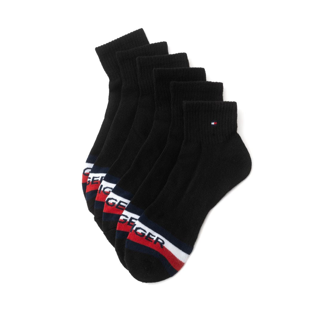 Tommy Hilfiger Quarter Top Socks 3-Pack - BLK - C1 / 3 Pairs / OS