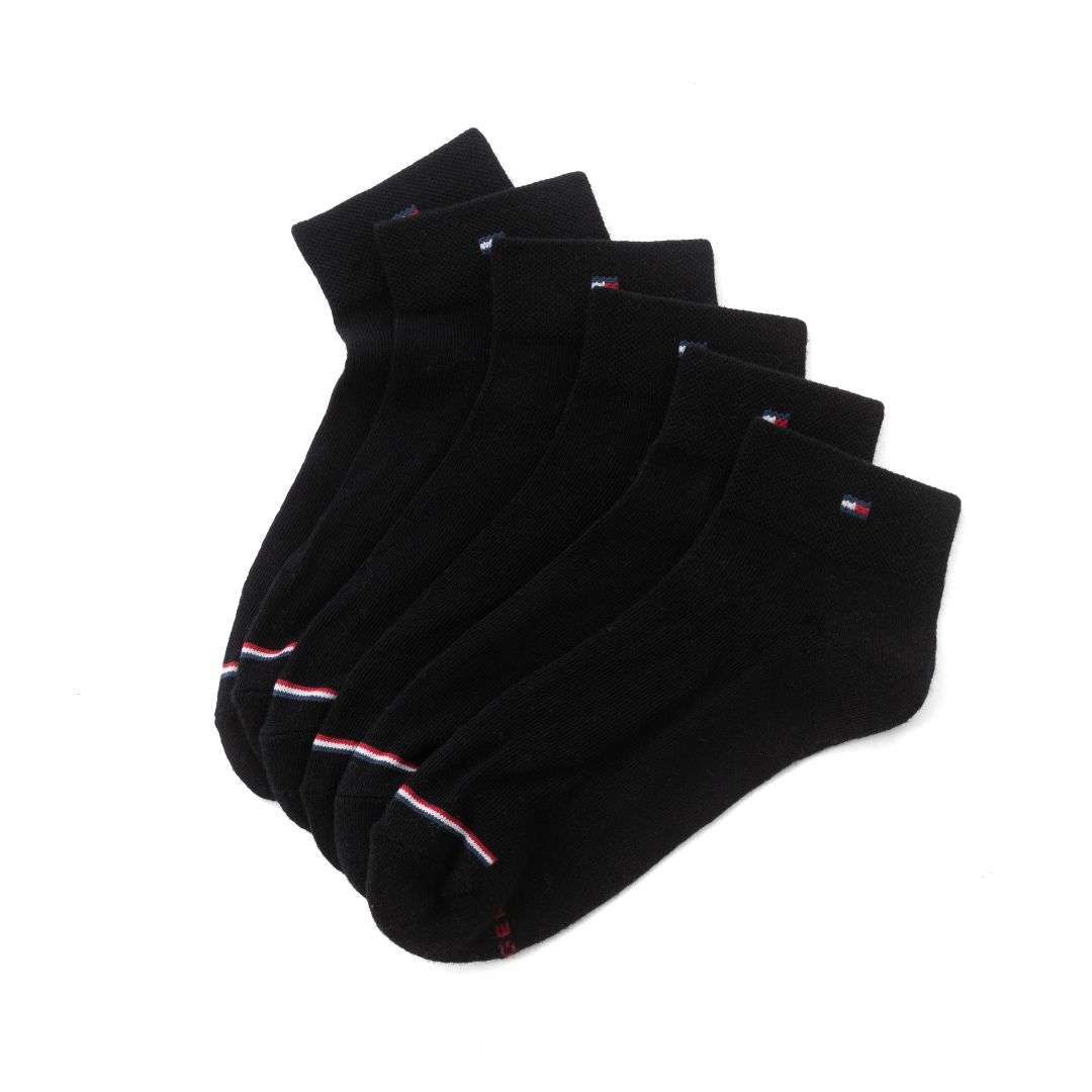 Tommy Hilfiger Quarter Top Socks 3-Pack - BLK - C2 / 3 Pairs / OS