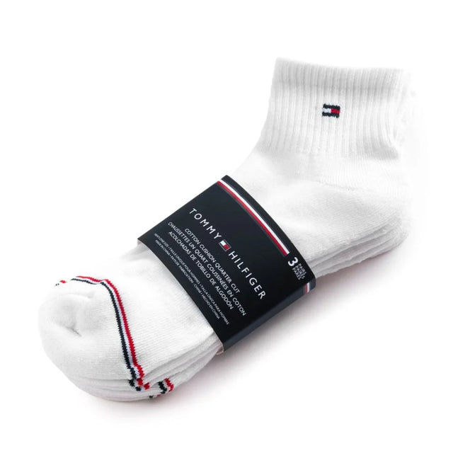 Tommy Hilfiger Quarter Top Socks 3-Pack - WHT - 3 Pairs / White / OS