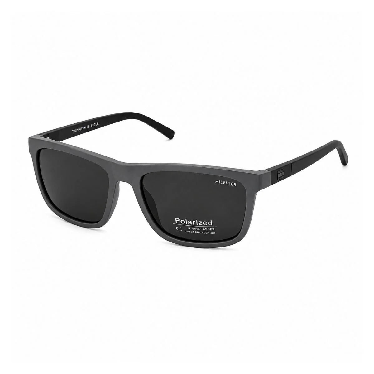 Tommy Hilfiger Rectangula Frame Sunglasses Unisex - GRY - Gray