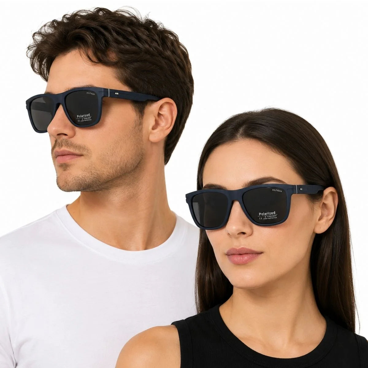 Tommy Hilfiger Rectangula Frame Sunglasses Unisex - NVY - Navy
