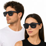 Tommy Hilfiger Rectangula Frame Sunglasses Unisex - NVY - Navy