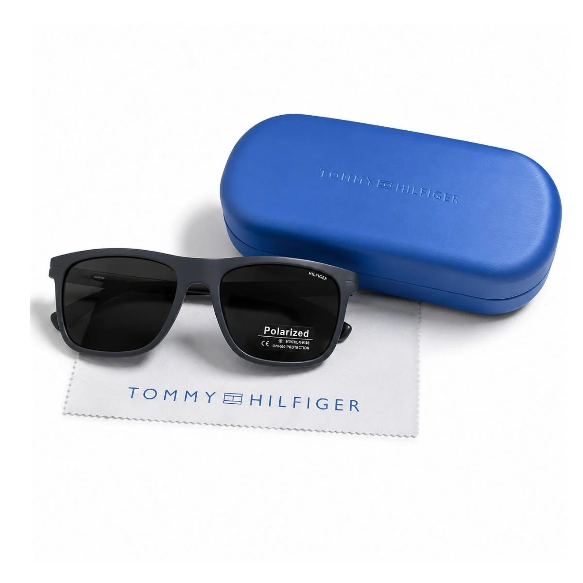 Tommy Hilfiger Rectangula Frame Sunglasses Unisex - TRL - Translucent