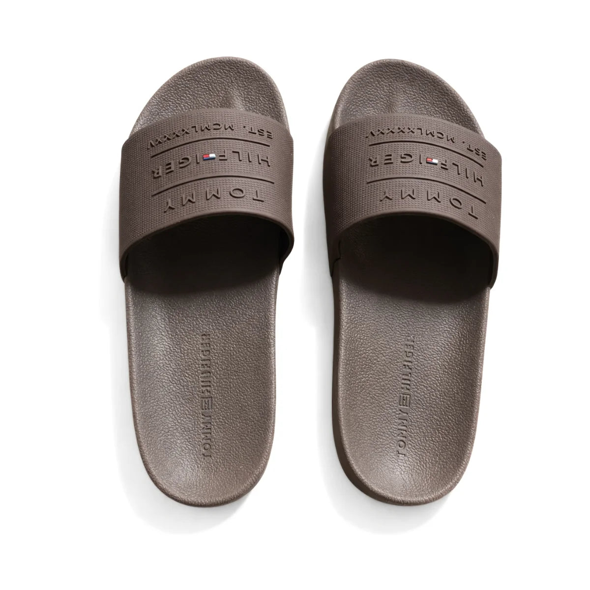 Tommy Hilfiger Reid Slide logo print Men - BRN - Brown / 40