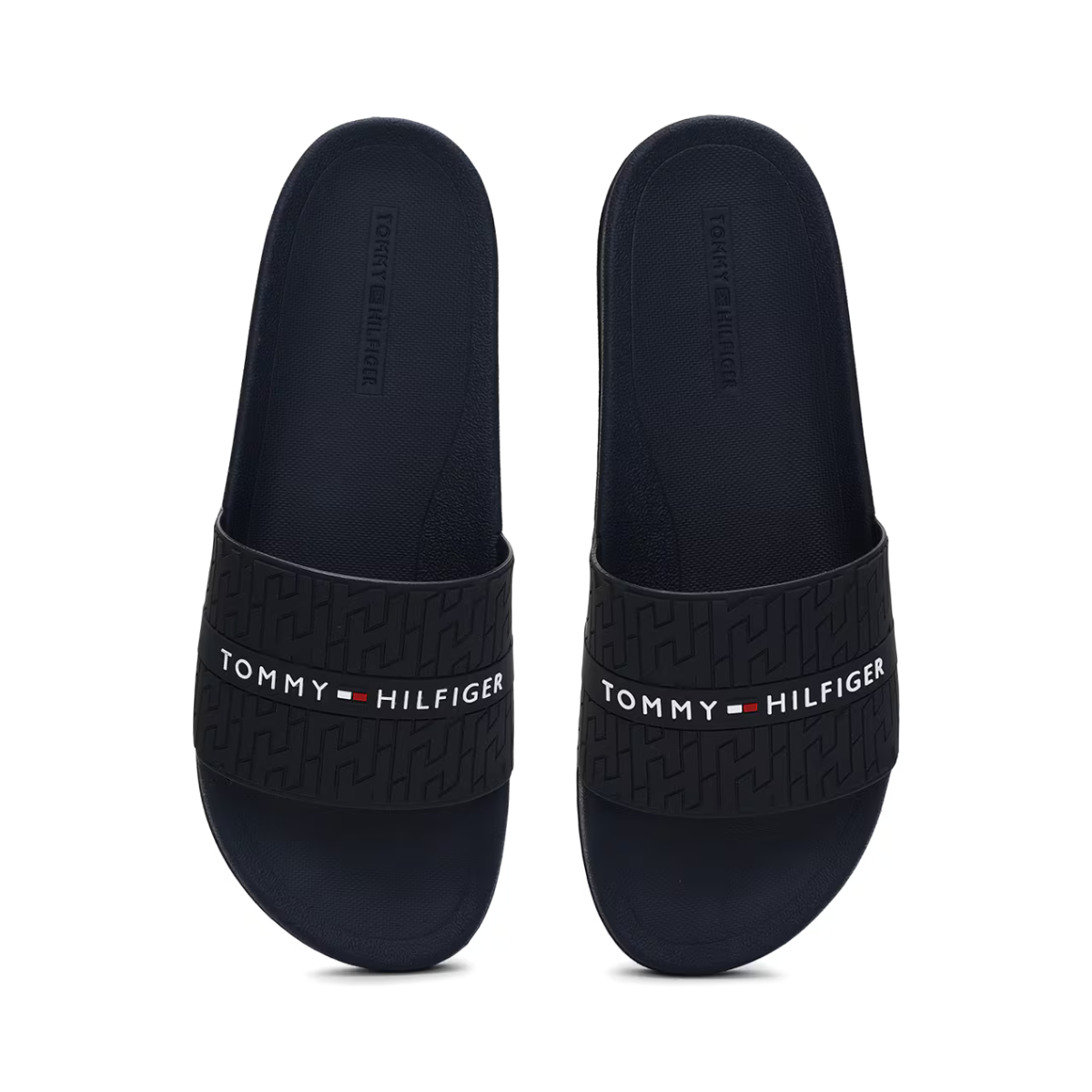 Tommy Hilfiger REID Slides with Embossed Logo NVY