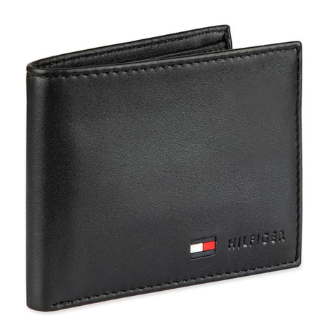 Tommy Hilfiger RFID Protection Hipster Valet Billfold Wallet Men - BLK - Black