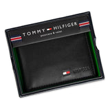 Tommy Hilfiger RFID Protection Hipster Valet Billfold Wallet Men - BLK - Black