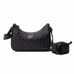 Tommy Hilfiger Riley All Over Monogram Baguette Bag - BLKBLK - Black