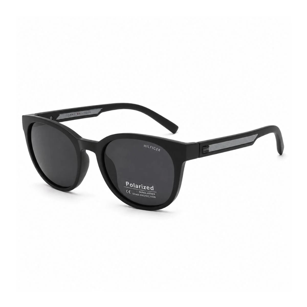 Tommy Hilfiger Round Phantos Frame Sunglasses Unisex - BLK - Black