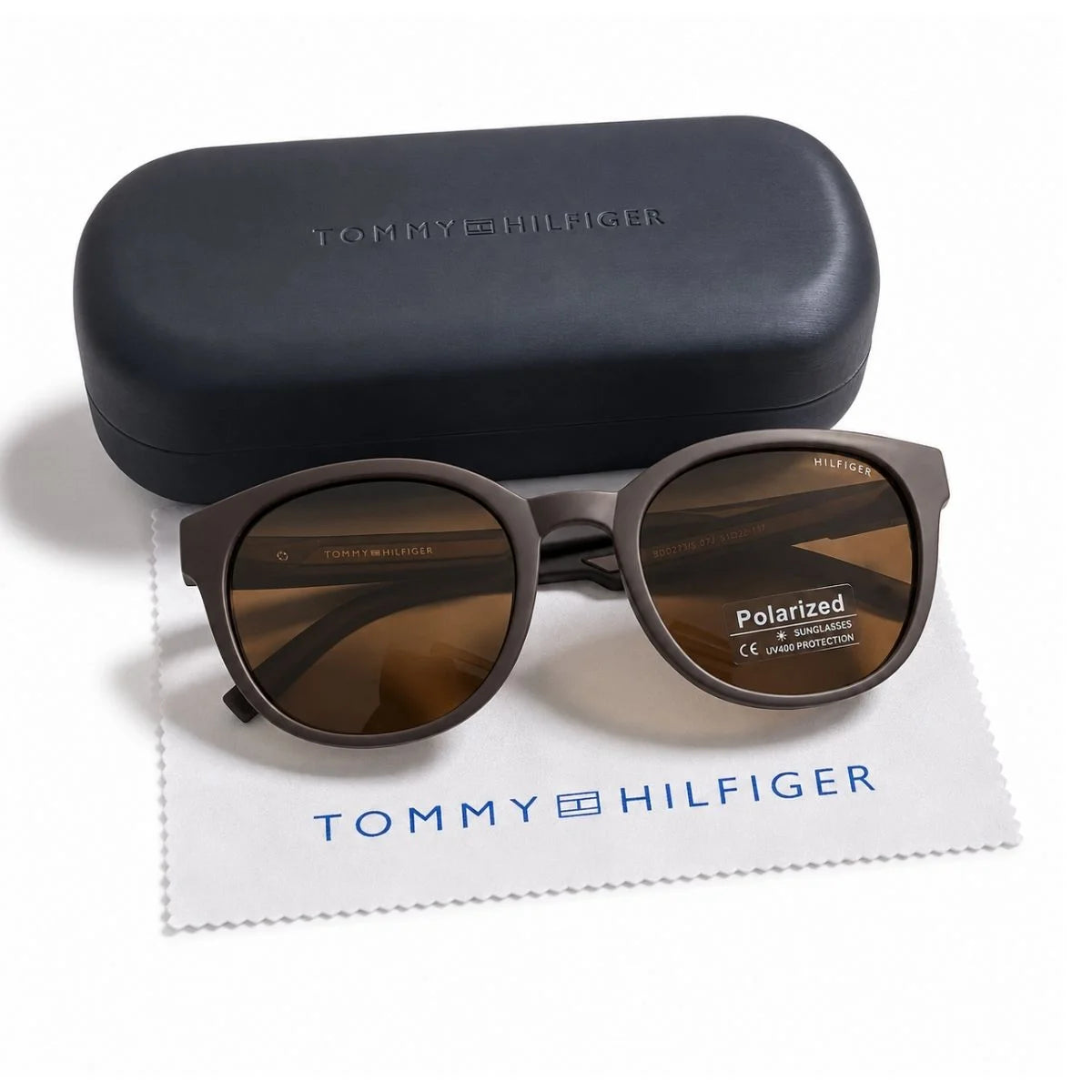 Tommy Hilfiger Round Phantos Frame Sunglasses Unisex - BRN - Brown
