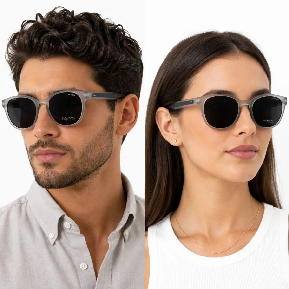 Tommy Hilfiger Round Phantos Frame Sunglasses Unisex - TRL - Translucent