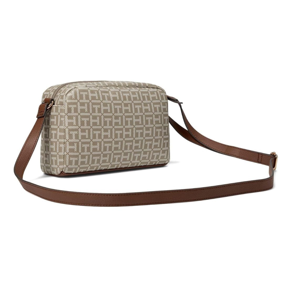 Tommy Hilfiger Rowan II Monogram Crossbody - BEG - Beige