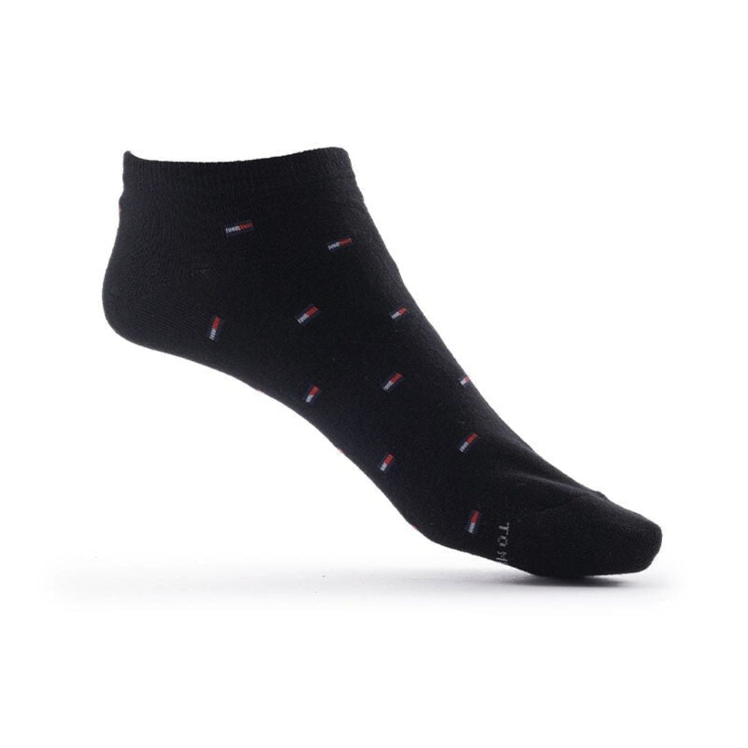 Tommy Hilfiger Scattered Mini Flag 3-Pack Socks - BLK - 3 Pairs / Black / OS