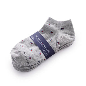 Tommy Hilfiger Scattered Mini Flag 3-Pack Socks - GRY - 3 Pairs / Gray / OS