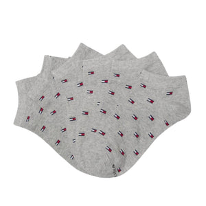 Tommy Hilfiger Scattered Mini Flag 3-Pack Socks - GRY - 3 Pairs / Gray / OS