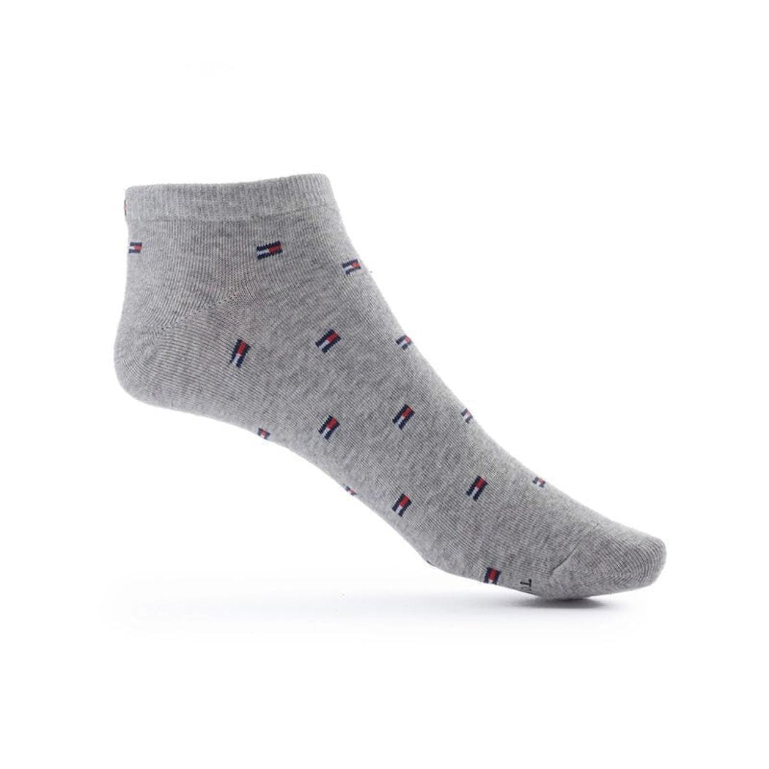 Tommy Hilfiger Scattered Mini Flag 3-Pack Socks - GRY - 3 Pairs / Gray / OS